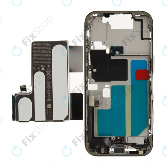 Cadre central avec batterie pour iPhone 16 Pro | Natural Titanium | ZD076-00692 | Genuine Apple