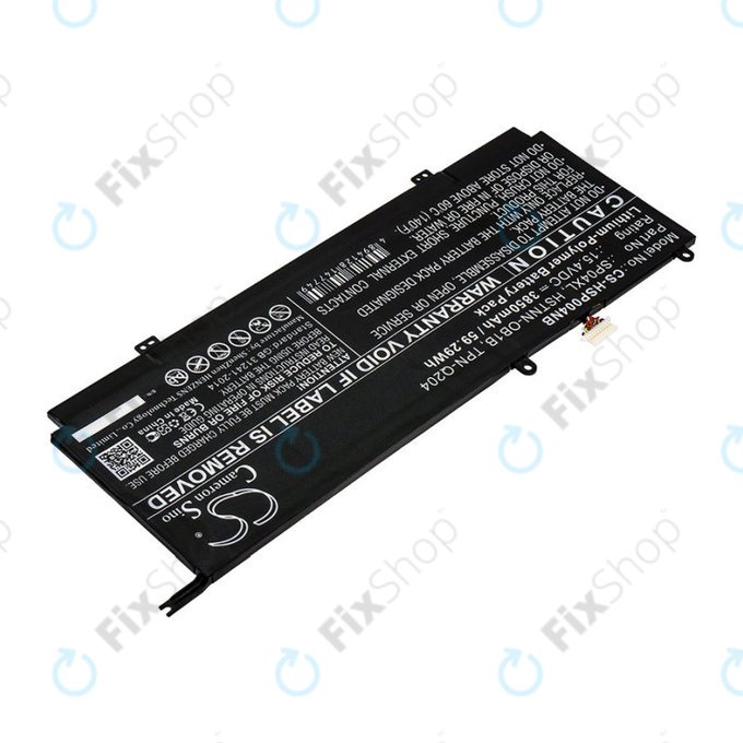 Batterie pour HP Spectre X360 13, 3850mAh, Li-Pol, 15.4V, HSTNN-OB1B, HQ