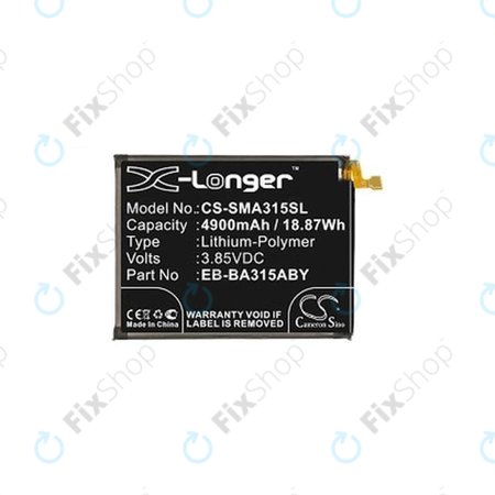 Samsung Galaxy A22 A225F, A31 A315F, A32 4G A325F - Batterie EB-BA315ABY 4900mAh HQ