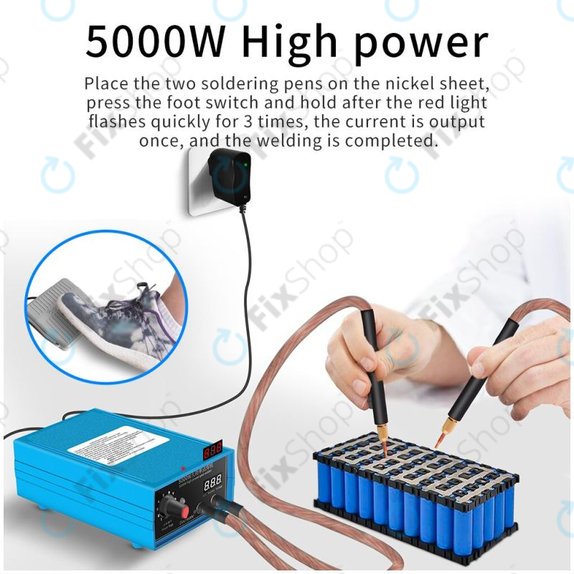 Docreate HPSW 5000W - Kit de bricolage pour mini machine à souder par points (4000mAh)