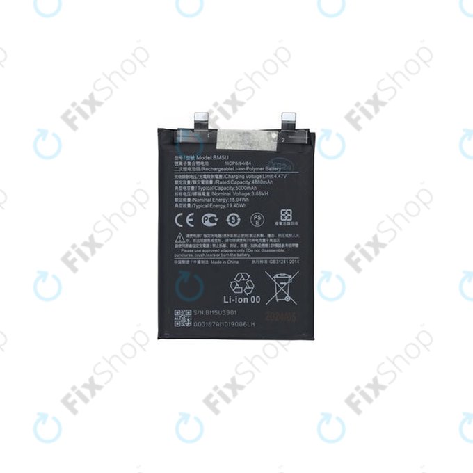 Xiaomi Redmi Note 13 Pro+ 23090RA98C - Batterie BM5U 5000mAh - 1330103000037B Genuine Service Pack