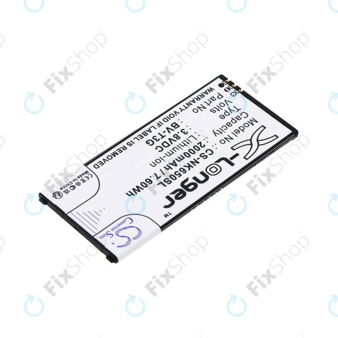 Batterie pour Nokia Lumia 650, 2000mAh, Li-Ion, 3.8V, BV-T3G, HQ