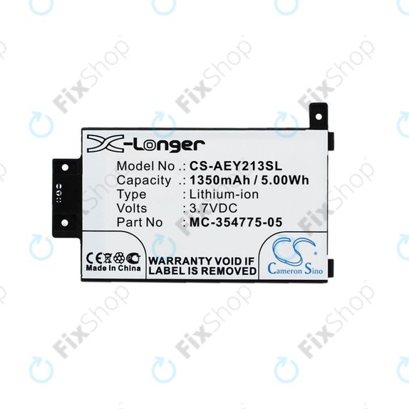 Amazon Kindle Paperwhite 2013, 6e génération, 6 2015, Touch 2013 - Batterie MC-354775-05 1350mAh HQ