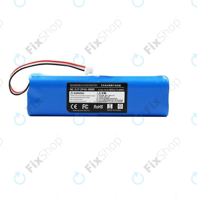 Xiaomi Roidmi EVE Plus, Viomi, Lydsto, Proscenic, Tefal - Batterie XJT-2P4S-6800 Li-Ion 14.4V 6800mAh