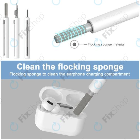 Stylo nettoyant pour le nettoyage des téléphones et des écouteurs (blanc)