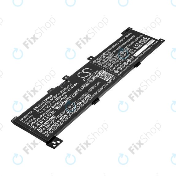 Batterie pour Asus A705QA, Asus F705MA-Bx030t, 3600mAh, Li-Pol, 11.52V, B31N1635, HQ