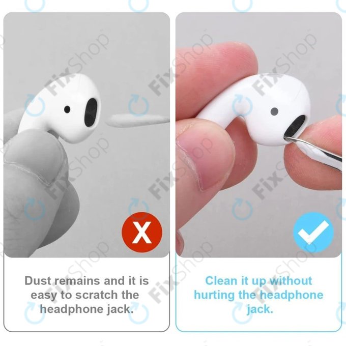 Stylo de nettoyage pour écouteurs sans fil, Blanc