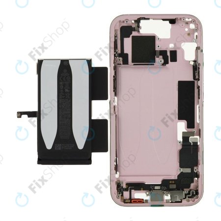 Cadre central avec batterie pour iPhone 15 | Pink | ZD076-00670 | Genuine Apple