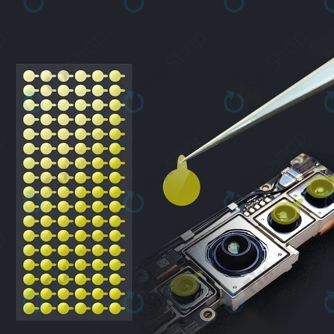 Autocollants de protection anti-poussière pour caméra et capteur infrarouge - 100pcs