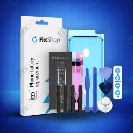 Apple iPhone 8 - Batterie 1821mAh FixPremium + Adhésif pour Batterie + Adhésif pour LCD + Kit d'outils - Multipack