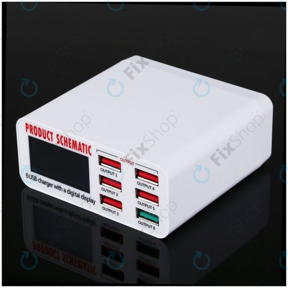 Product Schematic 896 - Station de chargement USB USB 3.0