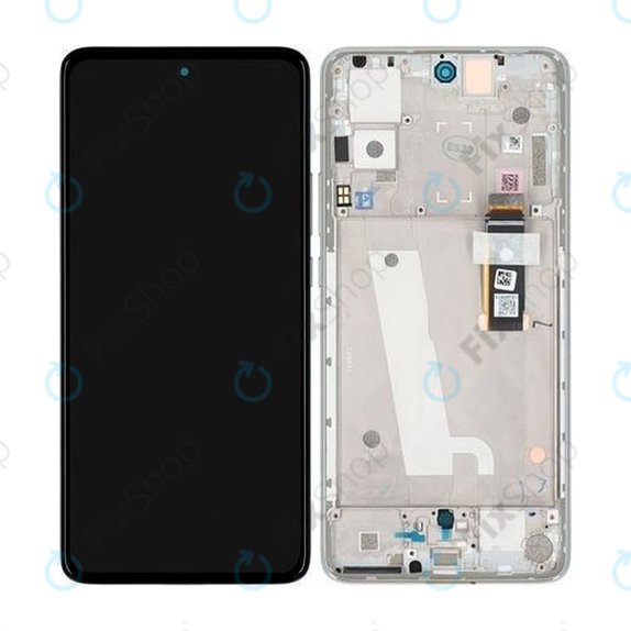 Motorola Edge 30 XT2203 - Écran LCD + Écran Tactile + Cadre (Supermoon Silver) - 5D68C20586 Genuine Service Pack