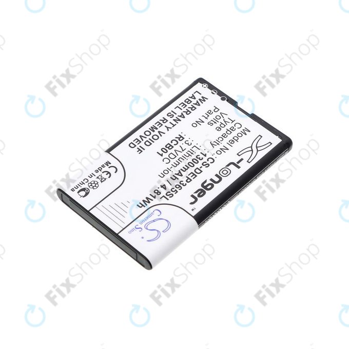 Batterie pour Doro Primo 365, 1300mAh, Li-Ion, 3.7V, RCB01, HQ