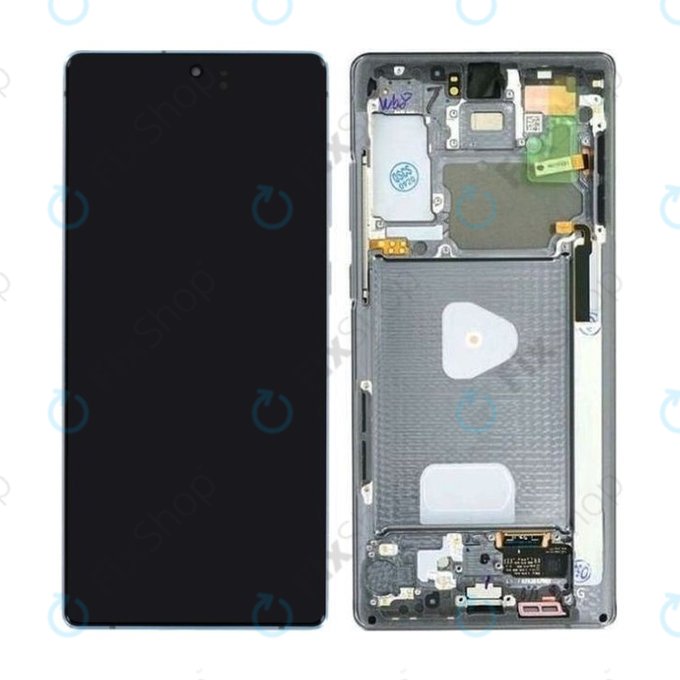 Samsung Galaxy Note 20 N980B - Écran LCD + Ecran Tactile + Cadre (Gris Mystique) - GH82-23495A, GH82-23733A Genuine Service Pack