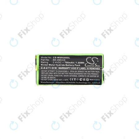 Batterie pour Waterpik 900 Sonic Toothbrush, Sensonic Plus Sr-3000, 700mAh, Ni-MH, 2.4V, BK-4MCCE, HQ