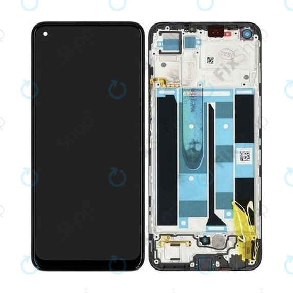 Realme 8 RMX3085 - Écran LCD + Écran Tactile + Cadre (Cyber Black) - 4906919 Genuine Service Pack