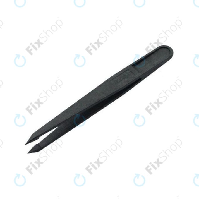 Pointe fine et pointue de la pince à épiler antistatique en plastique