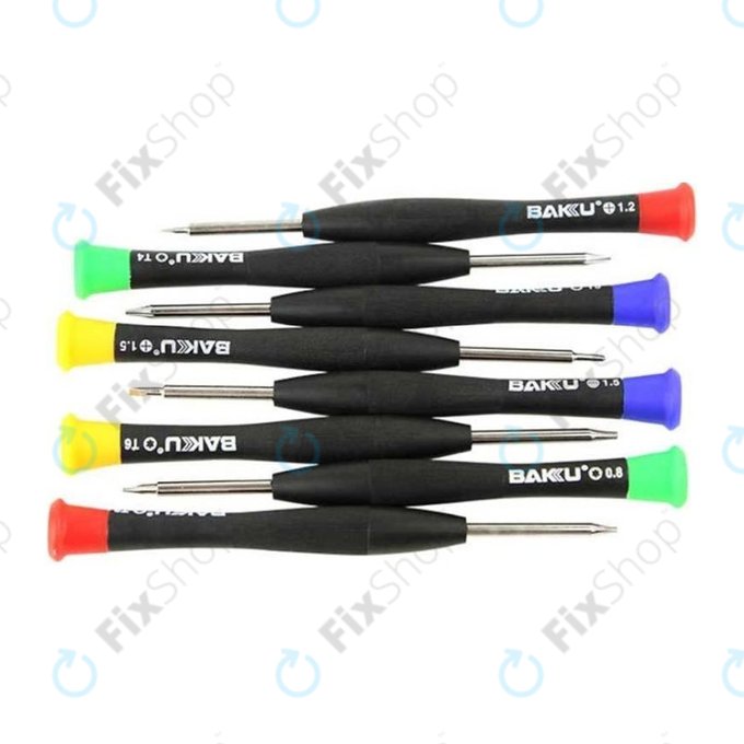 Baku BK-6108 - Jeu de tournevis pour téléphones, tablettes et ordinateurs portables (8 pièces)