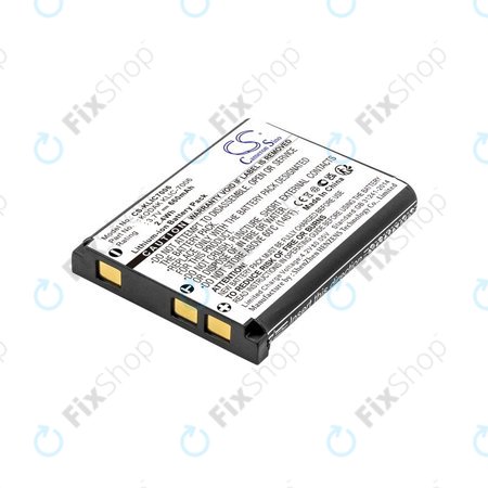 Batterie pour Kodak EasyShare, 660mAh, Li-Ion, 3.7V, LB-012, KLIC-7006, HQ