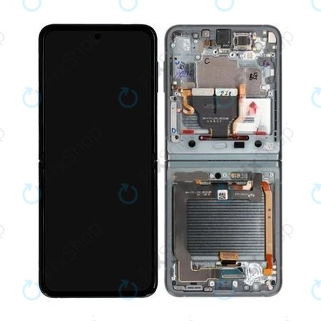 Samsung Galaxy Z Flip 3 F711B - Écran LCD + Écran Tactile + Cadre (Vert) - GH82-26273C Genuine Service Pack