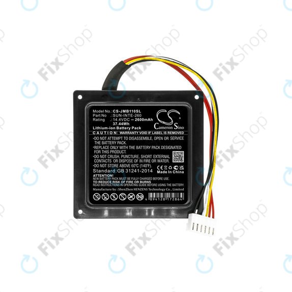 Batterie pour JBL Party Box 100, 2600mAh, Li-Ion, 14.4V, SUN-INTE-260, HQ