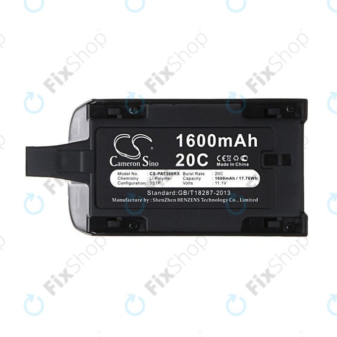 Batterie pour Parrot Bebop Drone 3.0, Mini Quadcopter, 1600mAh, Li-Pol, 11.1V, HQ