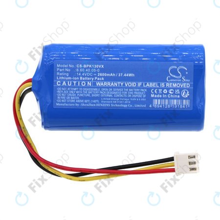 Batterie pour Evolveo RoboTrex H9, Midea M4, Blaupunkt XPOWER+, 2600mAh, Li-Ion, 14.4V, 6.60.40.05-0, HQ