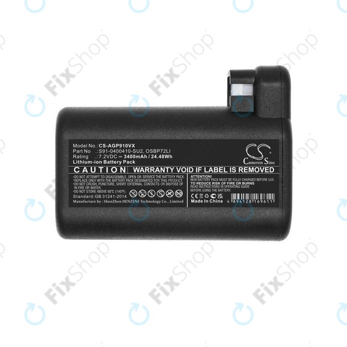 AEG série RX, Electrolux E, série P - Batterie S91-0400410-SU2, OSBP72LI, OSBP72LI25 3400mAh HQ