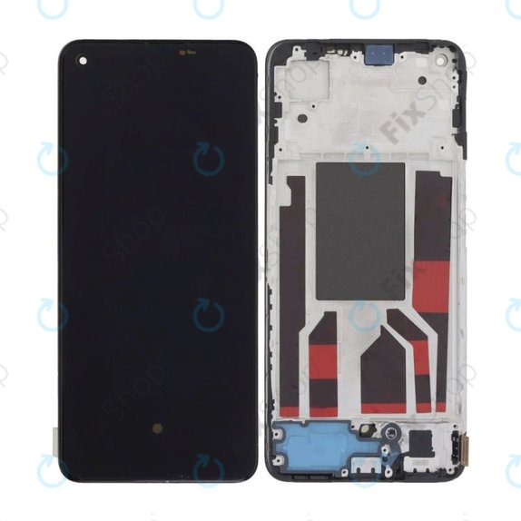 Oppo Reno 8 CPH2359 - Écran LCD + Ecran Tactile + Cadre (Shimmer Black) OLED