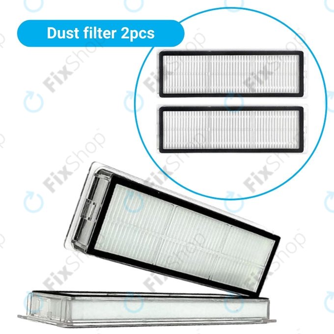 Xiaomi Mi Robot Vacuum Mop (Mijia 1C), 2 (Mijia 2C) 2 Pro+ (Mijia 1T) – Ensemble standard (Blanc)