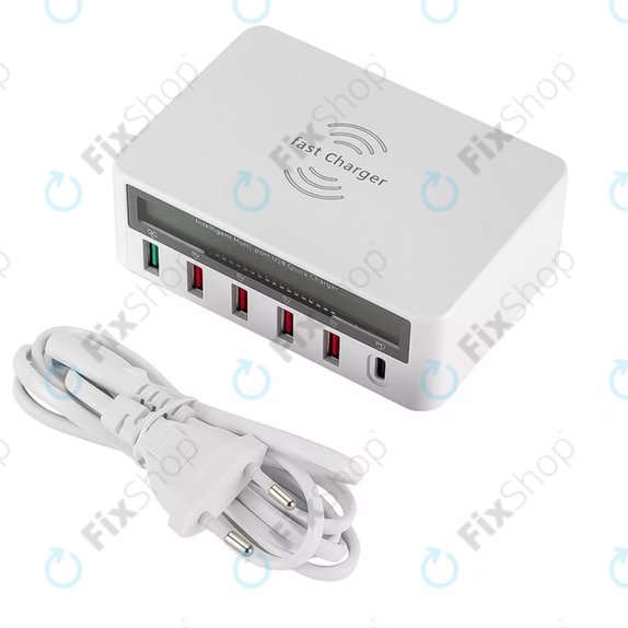 WLX-818F Station de charge de service avec USB 3.0 et USB-C