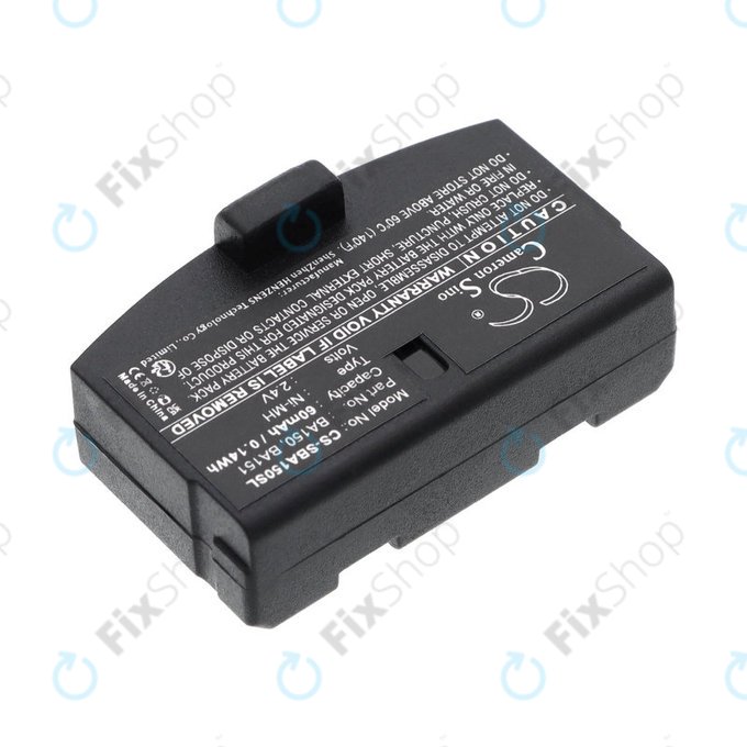 Batterie pour Sennheiser, 60mAh, Ni-MH, 2.4V, BA150, HQ