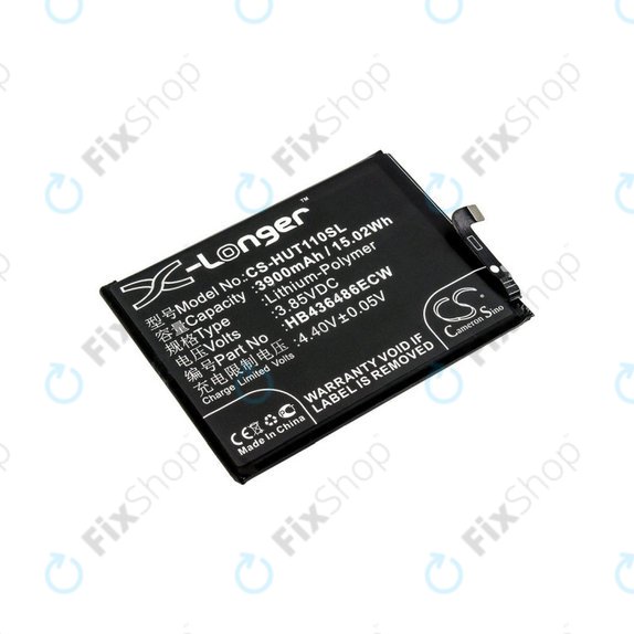 Batterie pour Huawei Mate 10 Lite, Honor View 20, 3900mAh, Li-Pol, 3.85 V, HB436486ECW, HQ