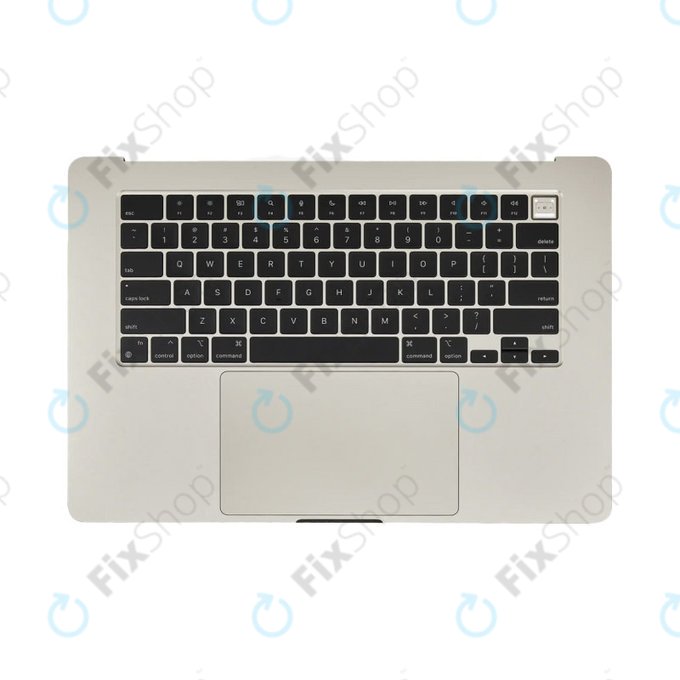 Cadre supérieur clavier pour MacBook Air 15", A3114 (2024), avec clavier US et batterie, Starlight, 661-40268, Genuine Apple