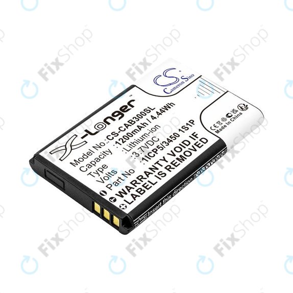 Batterie pour Cat B30, 1200mAh, Li-Ion, 3.7V, 1ICP5/3450 1S1P, HQ