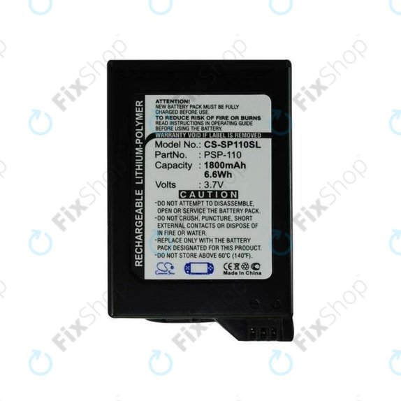 Sony Playstation PSP-1000 - Batterie PSP-110 1800mAh HQ