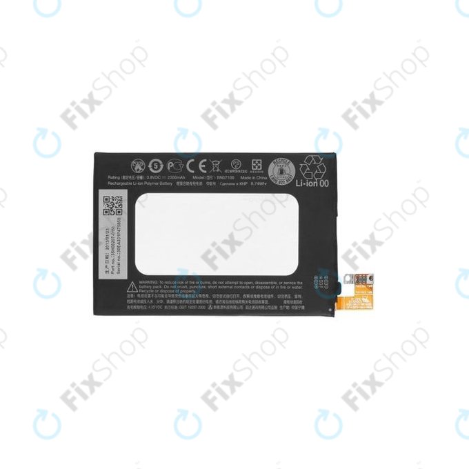 HTC One M7, M7 Double SIM - Batterie BN07100 2300mAh - 35H00207-00M