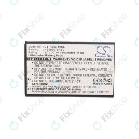 Huawei Ascend G606 - Batterie HB505076RBC 1650mAh HQ