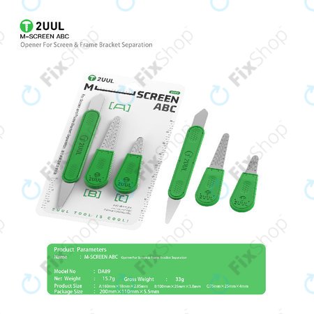 Kit d'outils ABC pour l'ouverture d'écrans, 2UUL DA89