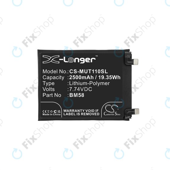 Xiaomi 11T Pro - Batterie BM58 2500mAh HQ