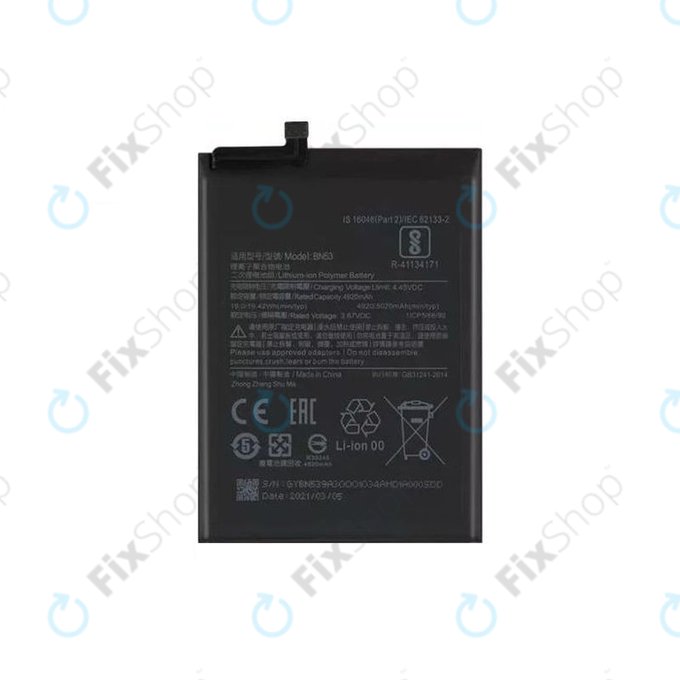 Xiaomi Redmi Note 9 Pro - Batterie BN53 5020mAh