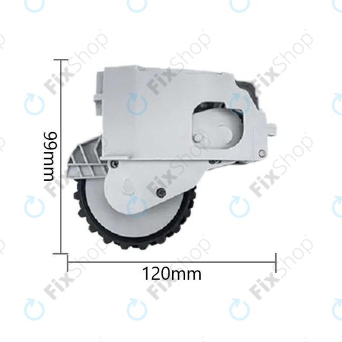 Xiaomi Dreame F9, Mi Robot Vacuum Mop (Mijia 1C), 2 Pro+ (Mijia 1T) - Roue avec moteur (gauche) (Blanc)