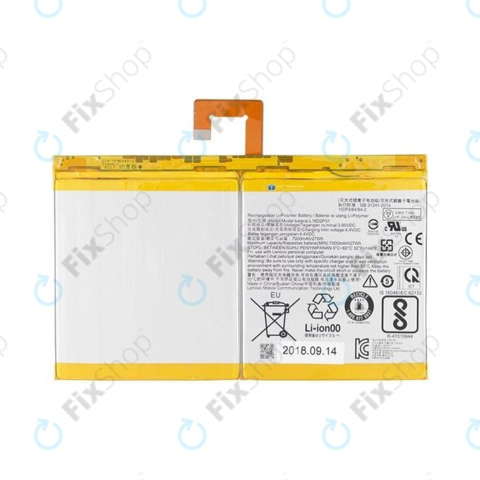 Lenovo Tab 4 10 TB-X304, 10 Plus TB-X704F - Batterie 7000mAh L16D2P31
