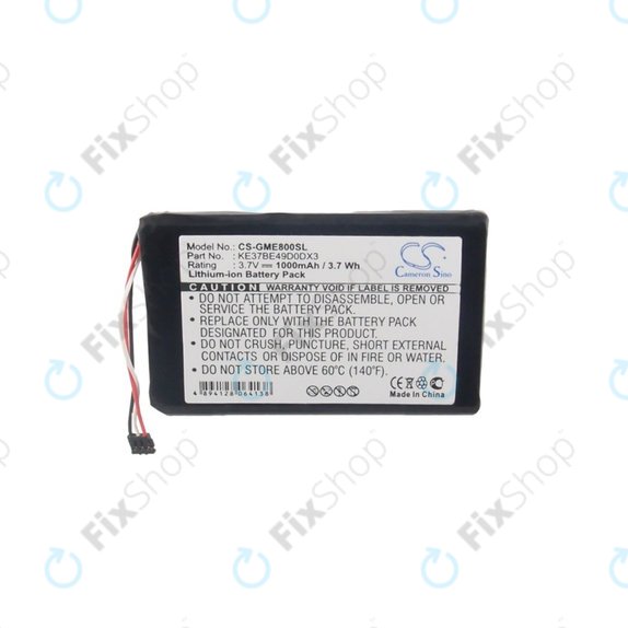 Garmin Edge 800, 810 - Batterie KE37BE49D0DX3 1000mAh HQ
