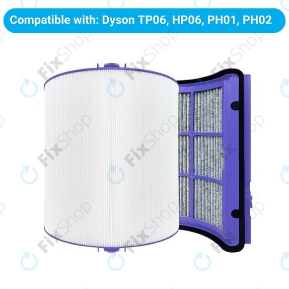 Dyson Purifier-series, Purifier humidifier-series, Hot and Cool Series 360° - Filtre HEPA (Charbon actif)