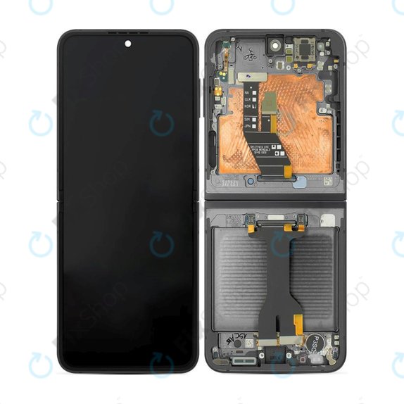 Samsung Galaxy Z Flip 6 F741B - Écran LCD + Écran tactile + Cadre (Black) OLED