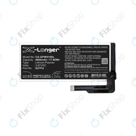 Google Pixel 5A - Batterie G27FU 4600mAH HQ