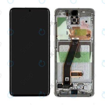 Samsung Galaxy S20 G980F - Écran LCD + Ecran Tactile + Cadre (Blanc Nuage) - GH82-22123B, GH82-22131B Genuine Service Pack
