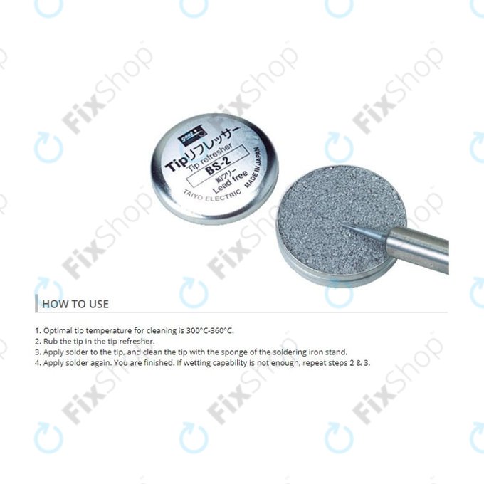 Goot BS-2 - Pâte rafraîchissante pour pointes de soudure sans plomb