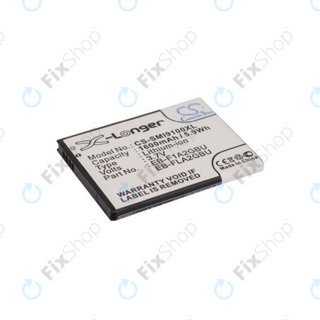 Batterie pour Samsung i9100, Galaxy S II, 1600mAh, Li-Ion, 3.7V, EB-F1A2GBU, HQ
